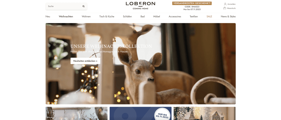 Loberon Online shop